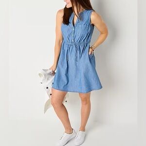 Express Blue Denim Top